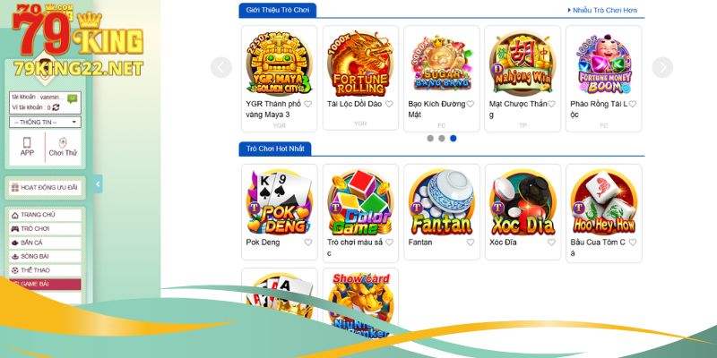 Game bài 79King với hệ thống bảo mật tối ưu